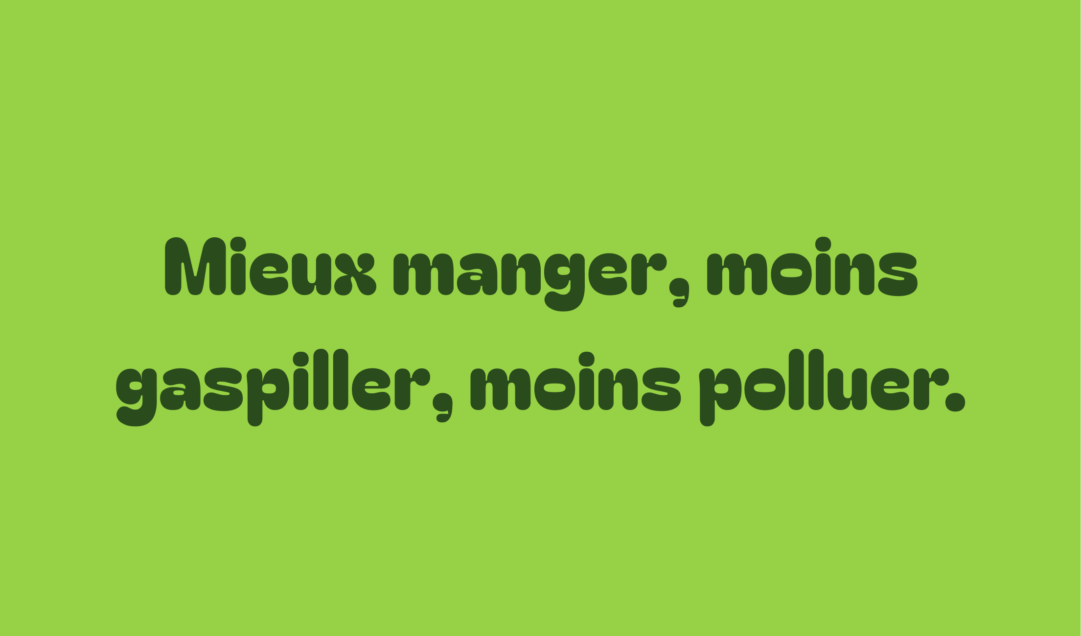 Site Mieux manger, moins gaspiller, moins polluer.