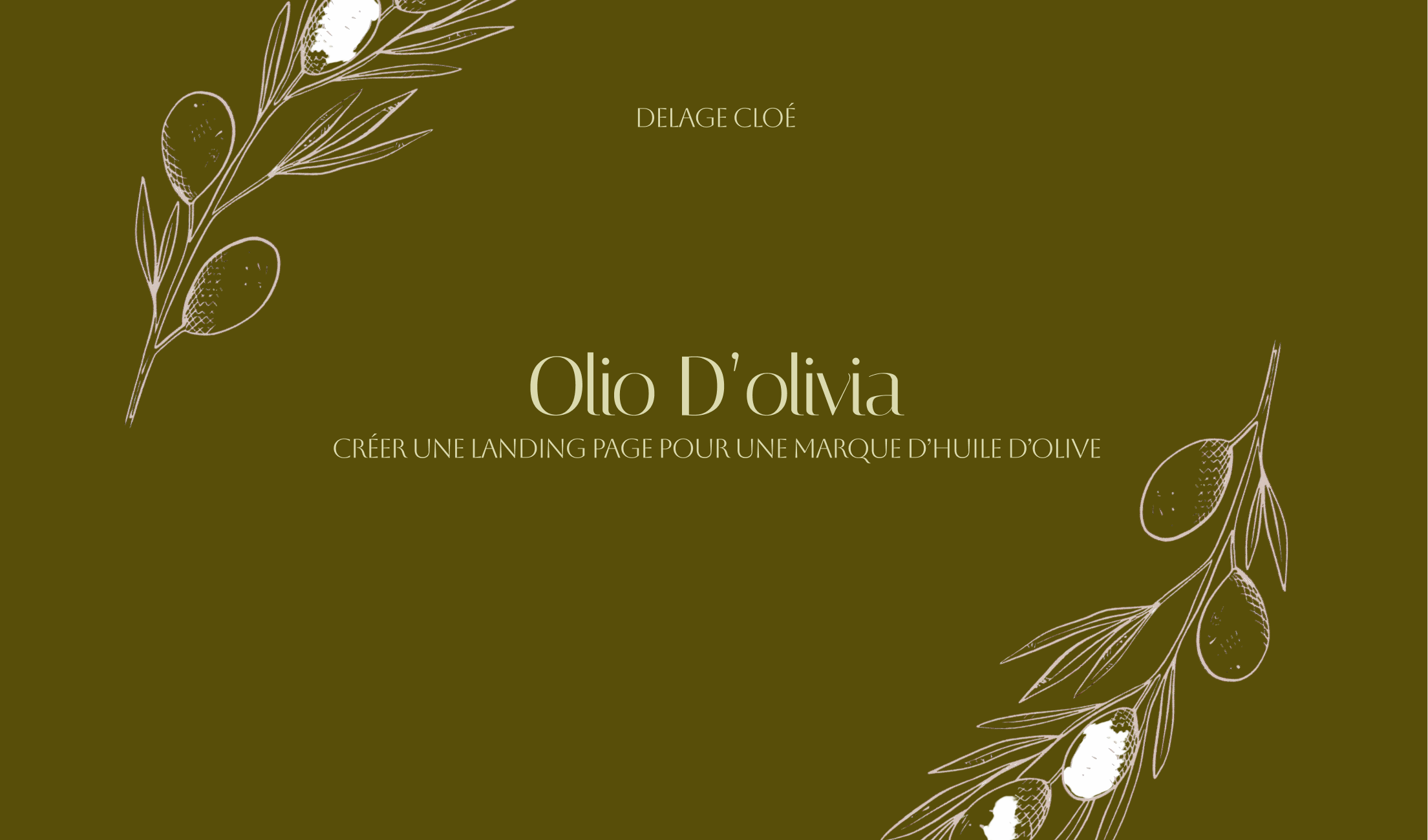 Site Onepage Olio D'Olivia
